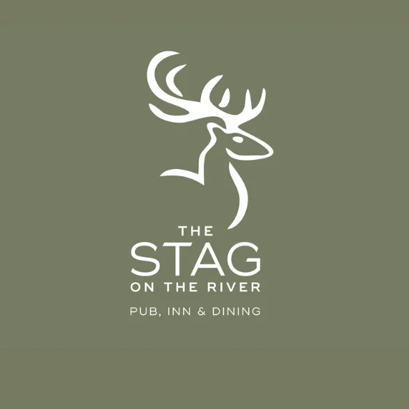 the stag on the river logo